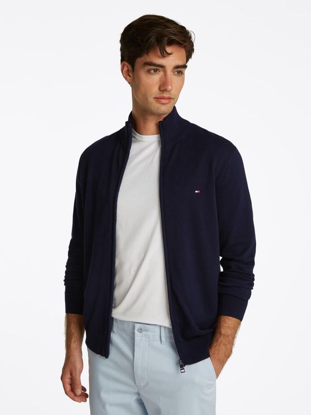 Essential Cotton Zip Thru fra Tommy Hilfiger