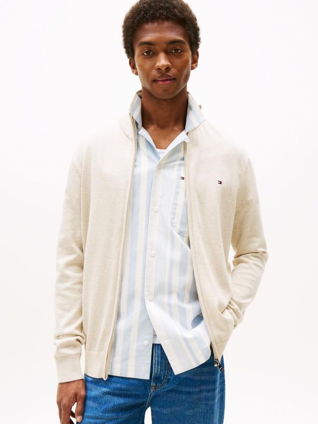 Essential Cotton Zip Thru fra Tommy Hilfiger