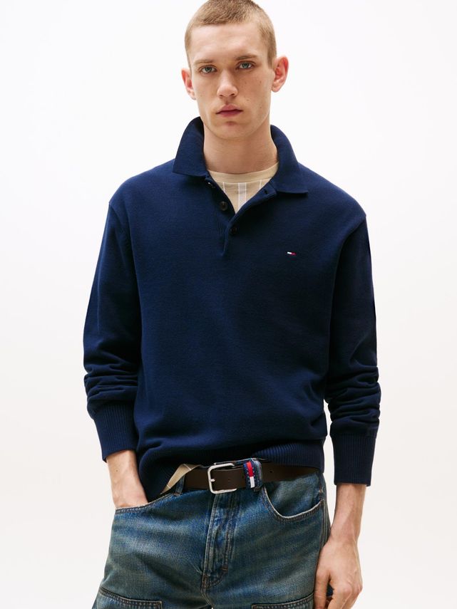 Tjm Slim Essential Polo Sweater fra Tommy Jeans