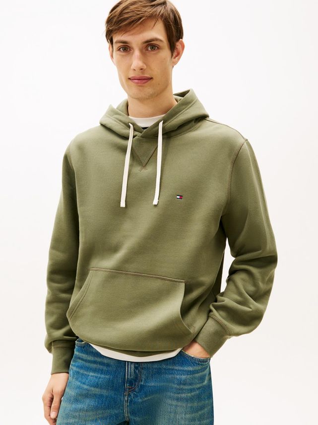 Ess Seasonal Fleece Hoody fra Tommy Hilfiger