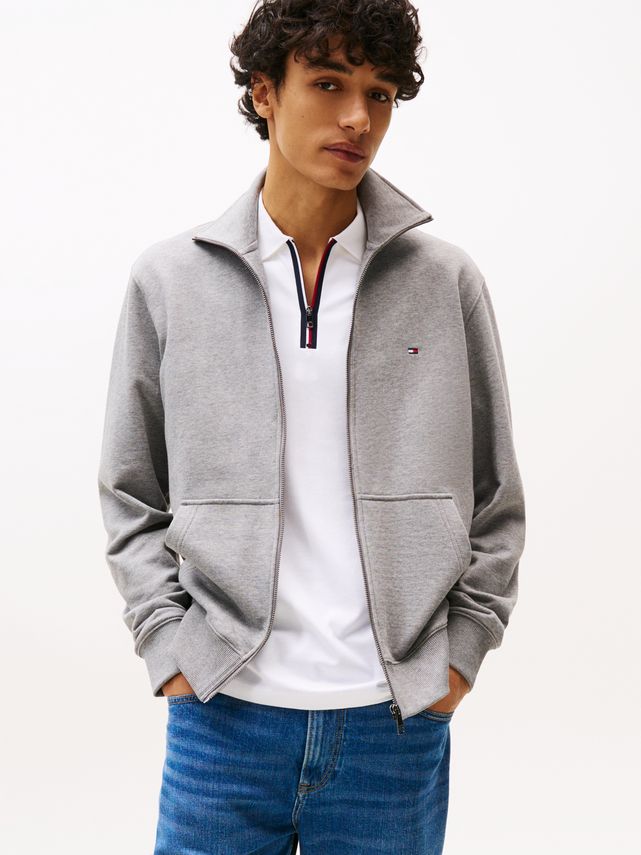 Essential Terry Zt Stand Collar fra Tommy Hilfiger