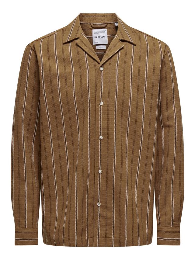 Onstrev Relaxed Ls Shirt fra Only & Sons
