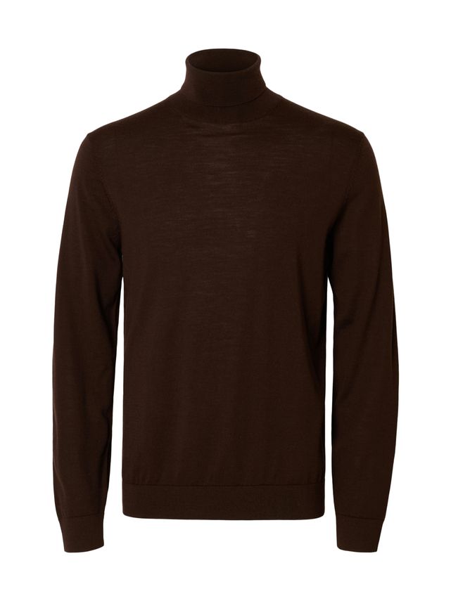 Slhtray Ls Knit Merino Roll Neck No fra Selected