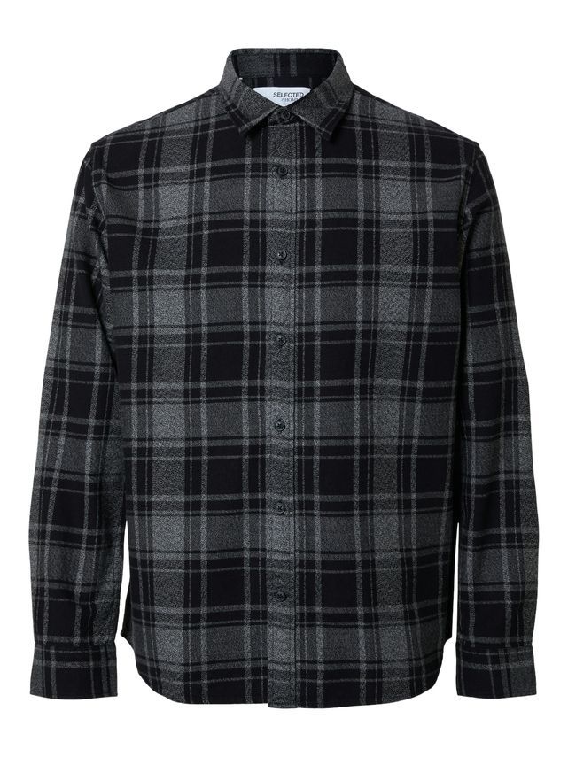 Slhreg Owen Flannel Mix Shirt Ls fra Selected