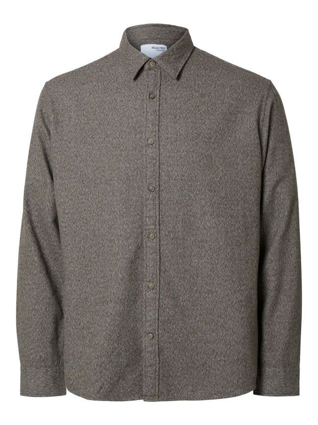 Slhreg Owen Flannel Mix Shirt Ls fra Selected