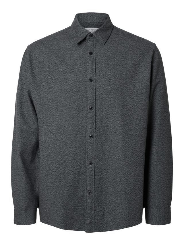 Slhreg Owen Flannel Mix Shirt Ls fra Selected