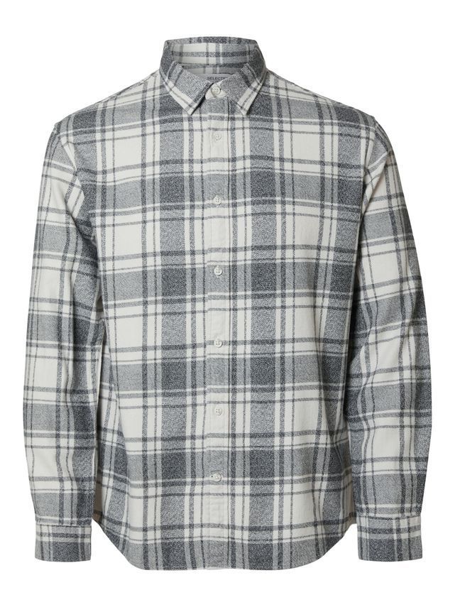 Slhreg Owen Flannel Mix Shirt Ls fra Selected