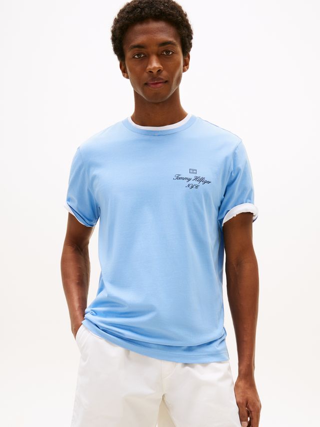 Outline Flag Script Tee fra Tommy Hilfiger