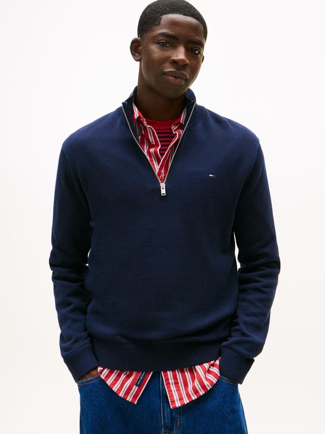 Tjm Slm Ess Light â¼ Zip Swtr Ext fra Tommy Jeans