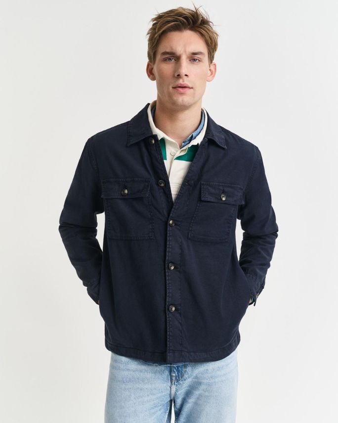 GANT Reg Cot Linen Overshirt - Stilfuld og Komfortabel