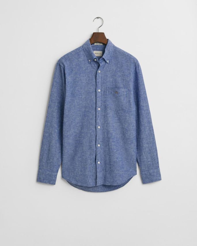 Reg Cotton Linen Shirt fra Gant