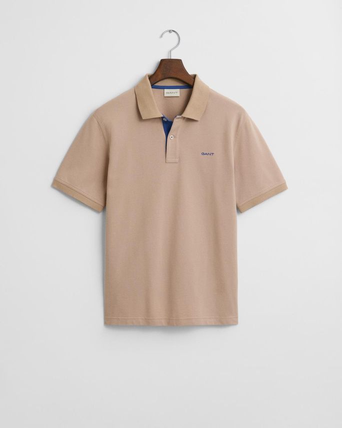 Reg Contrast Pique Ss Polo fra Gant