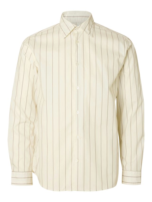 Slhregriley Stripe Ls Shirt fra Selected