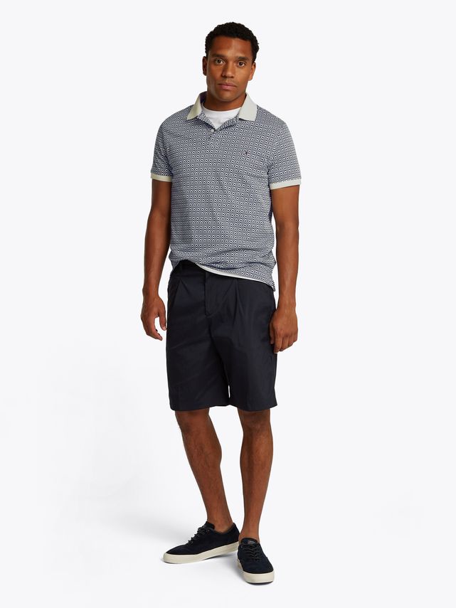 Tommy Hilfiger Interlock Aop Reg Polo – Fantastisk Tilbud!