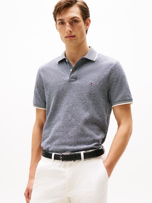 Ic Linen Pique Reg Polo fra Tommy Hilfiger