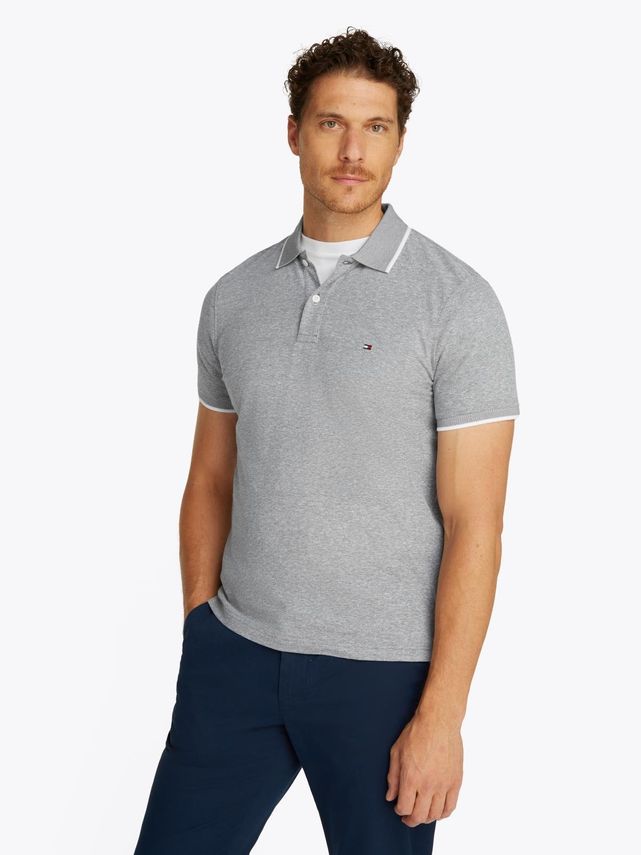 Tommy Hilfiger Linned Pique Polo – Fantastisk tilbud!