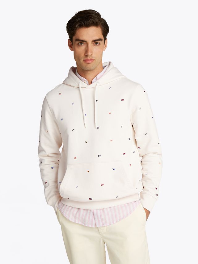 Tommy Hilfiger Aop Flags Hoodie - Fantastisk tilbud!