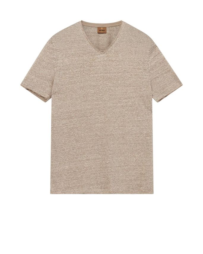 Mmgpenn Linned V-Hals T-shirt fra Mos Mosh - Fantastisk tilbud!