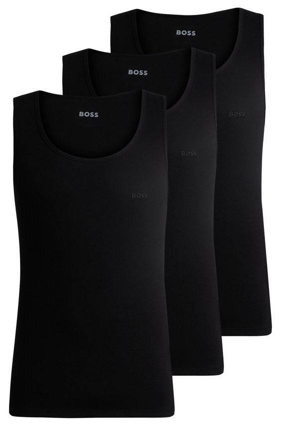 Tanktop3p Ribclassic 10271762 fra Boss Black