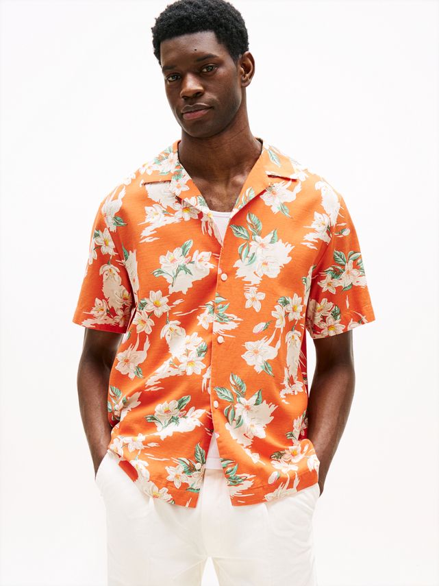 Letvægts Blomstret Skjorte fra Tommy Hilfiger - Stilsikker!