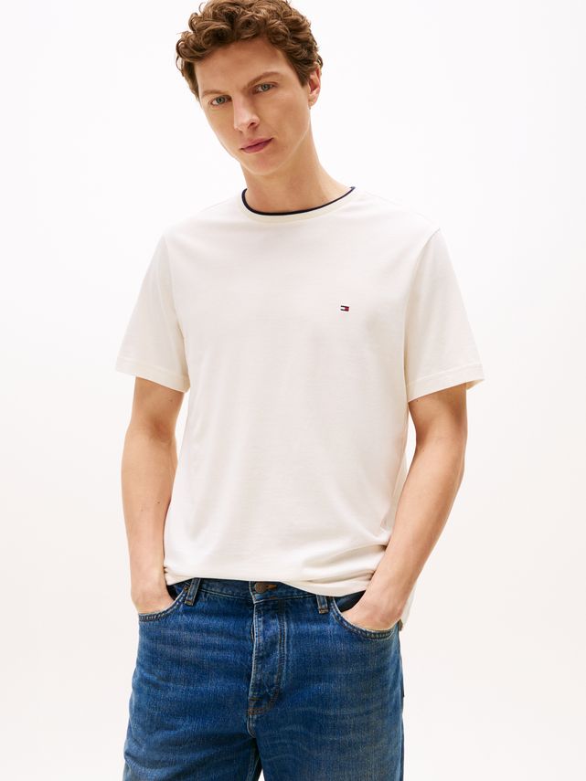 Tommy Hilfiger T-shirt i Cotton Modal til fantastiske priser