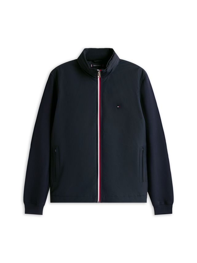 Tommy Hilfiger Mix Media Harrington Jakke på tilbud!