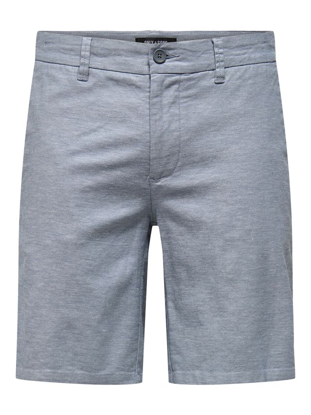 Onsmark 0011 Shorts i Bomulds- og Linnedmix fra Only & Sons