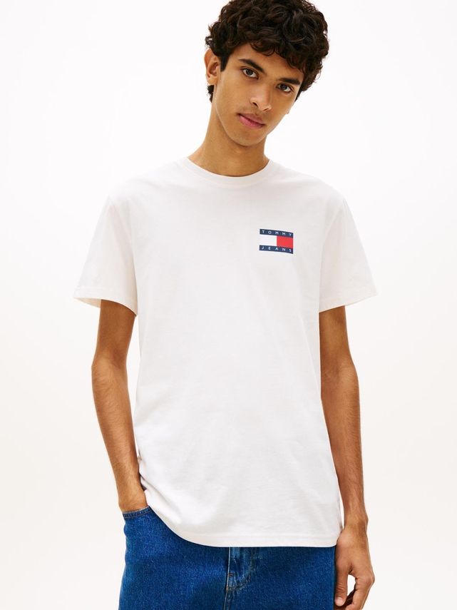 Tjm Slim Essential Flag Tee Ext fra Tommy Jeans