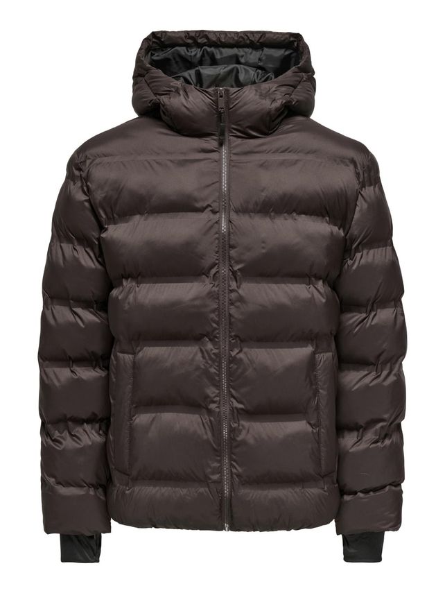 Onsunion Seamles Life Hood Puffer J fra Only & Sons