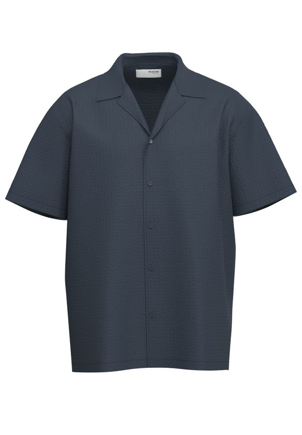 Slhrelaxed Ace Seersucker Ss Shirt fra Selected