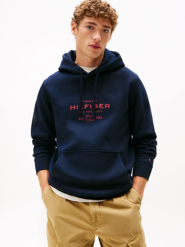 Oval Graphic Hoodie fra Tommy Hilfiger