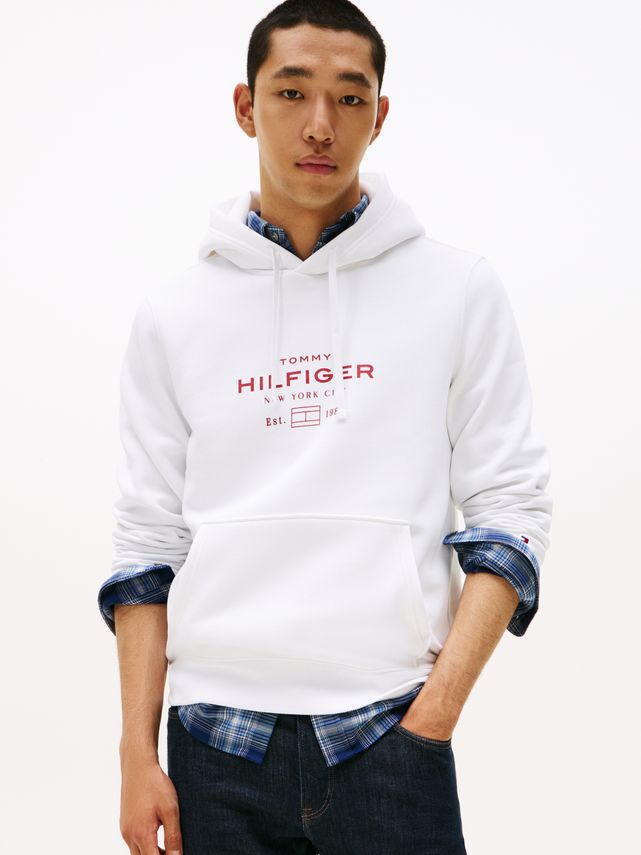 Oval Graphic Hoodie fra Tommy Hilfiger