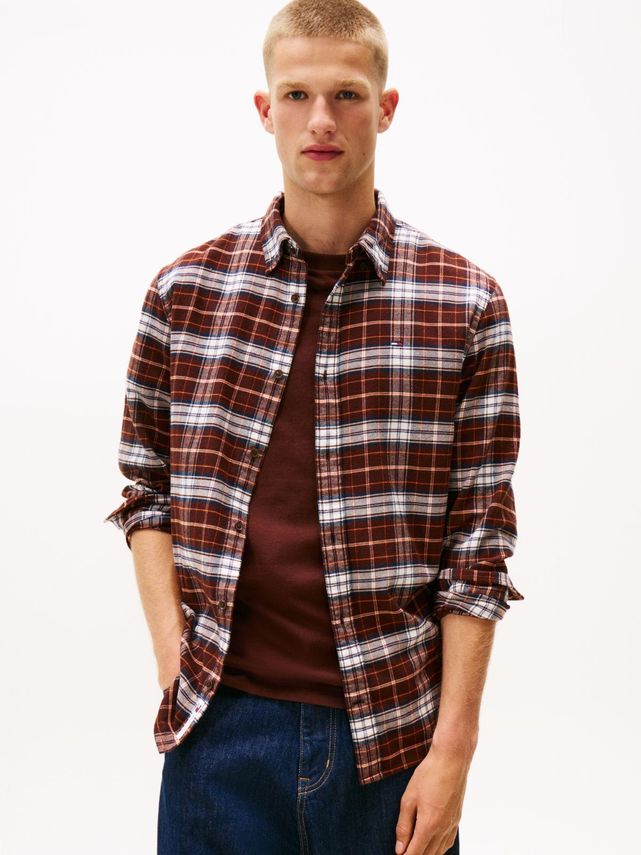Tjm Reg Flannel Check Shirt Ext fra Tommy Jeans