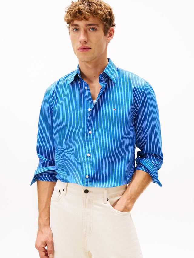 Core Hairline Poplin Rf Shirt fra Tommy Hilfiger