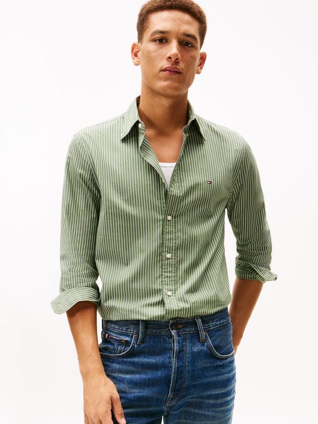 Core Hairline Poplin Rf Shirt fra Tommy Hilfiger