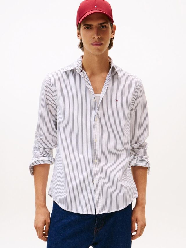 Core Hairline Poplin Rf Shirt fra Tommy Hilfiger