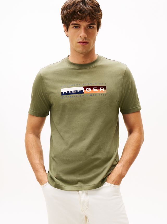 Th Colour Block Graphic Tee fra Tommy Hilfiger