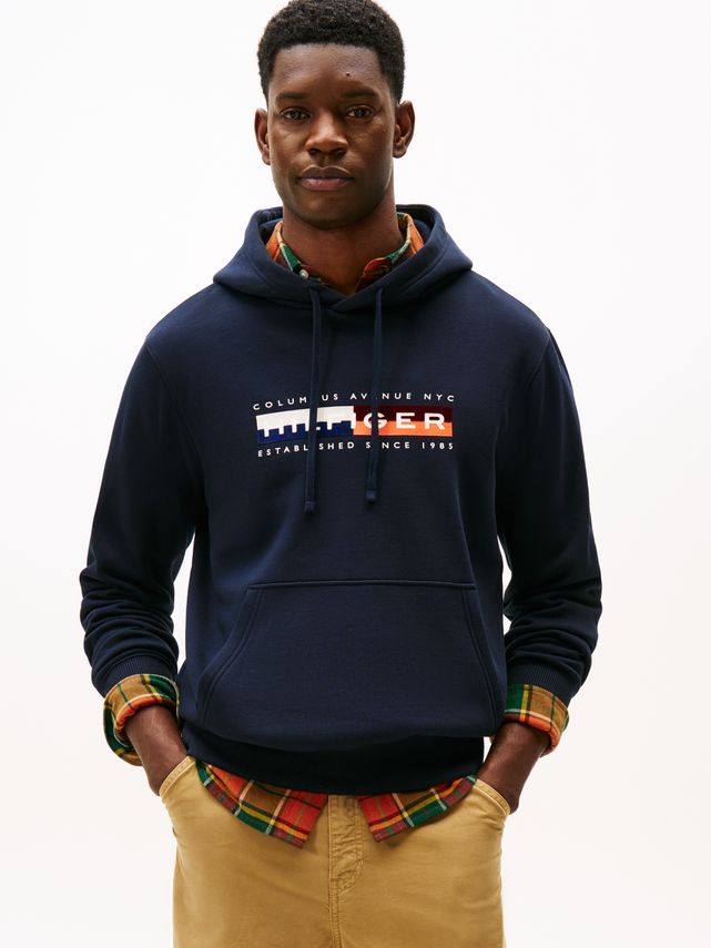 Th Colour Block Graphic Hoodie fra Tommy Hilfiger