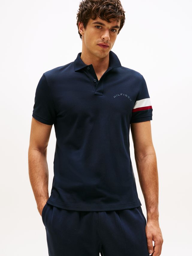 Rwb Sleeve Tape Reg Polo fra Tommy Hilfiger