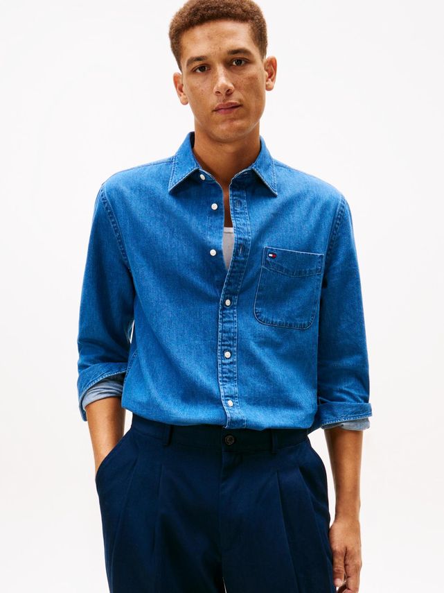 Denim Rf Shirt fra Tommy Hilfiger
