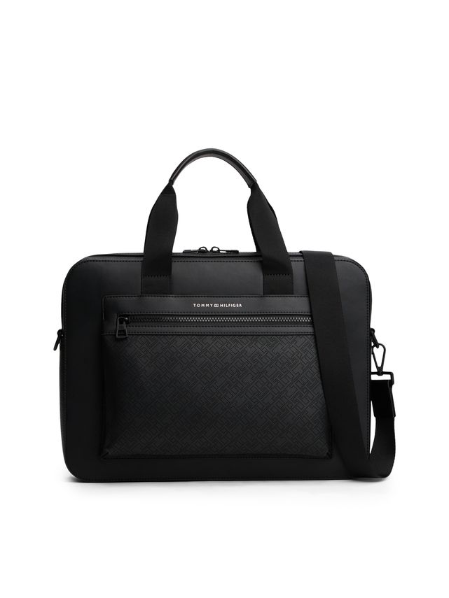 Th Monogram Computer Bag fra Tommy Hilfiger