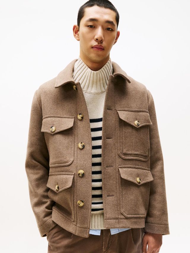 Wool 4pkt Jacket fra Tommy Hilfiger