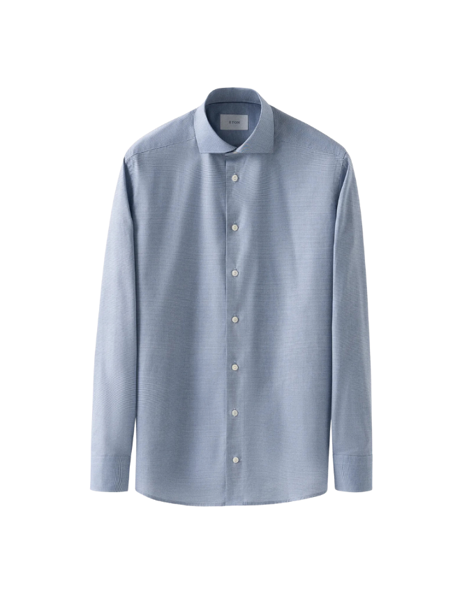 Micro Check Twill Shirt fra Eton