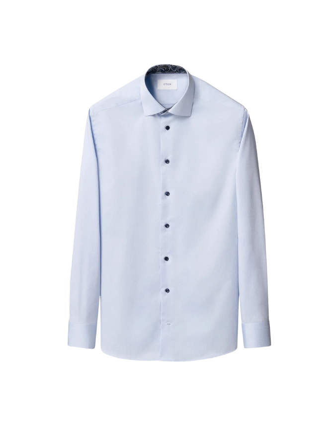 Floral Effect Signature Twill Shirt fra Eton
