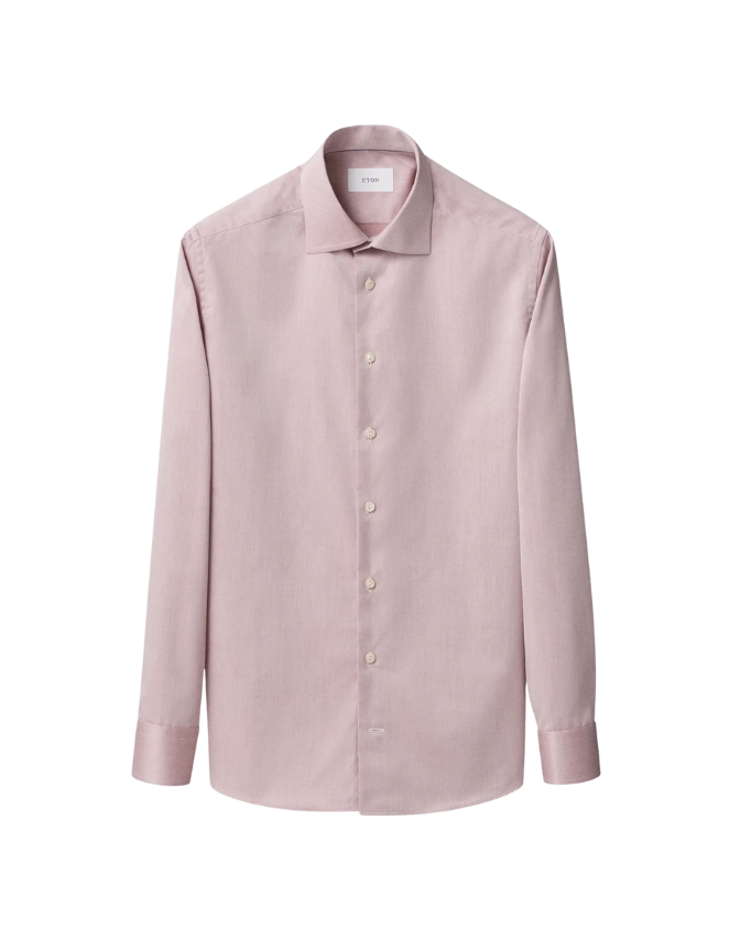 Solid Signature Twill Shirt fra Eton