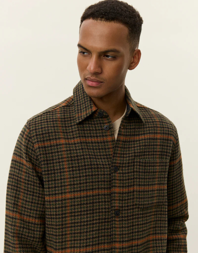 Kody Houndstooth Overshirt fra Les Deux
