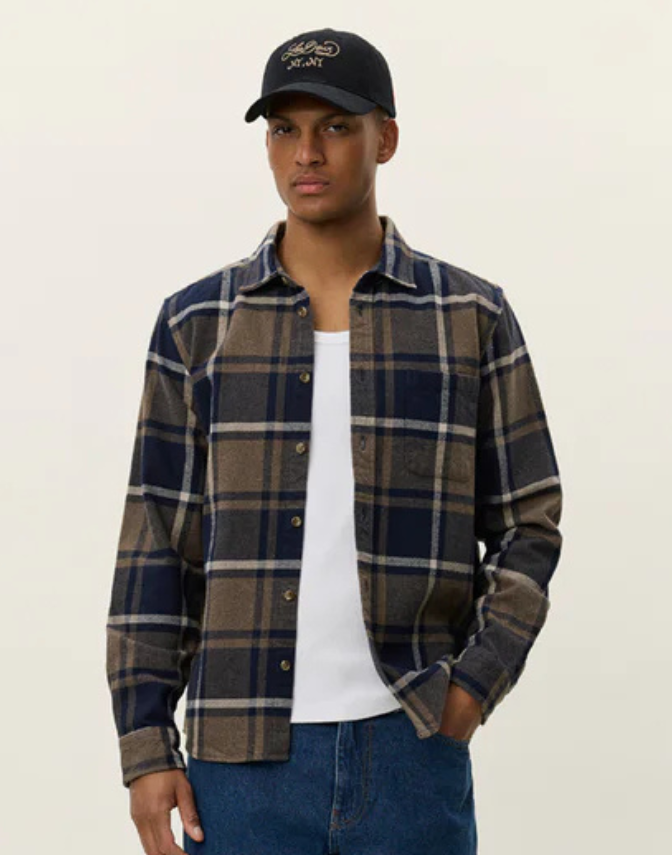 Jeremy Check Flannel Shirt fra Les Deux