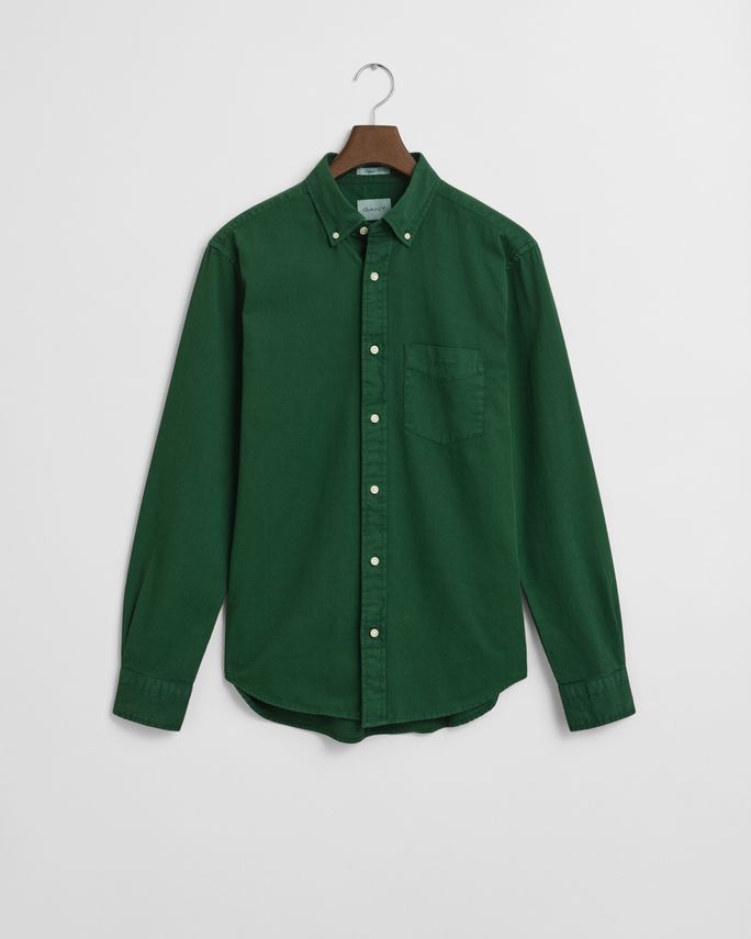 Reg Gmnt Dyed Twill Shirt fra Gant