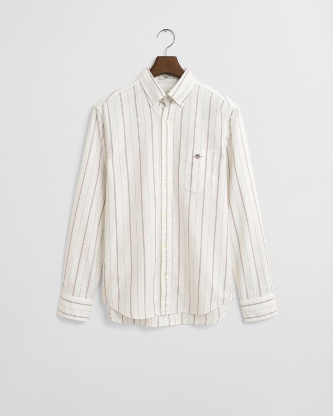 Reg Classic Oxford Stripe Shirt fra Gant