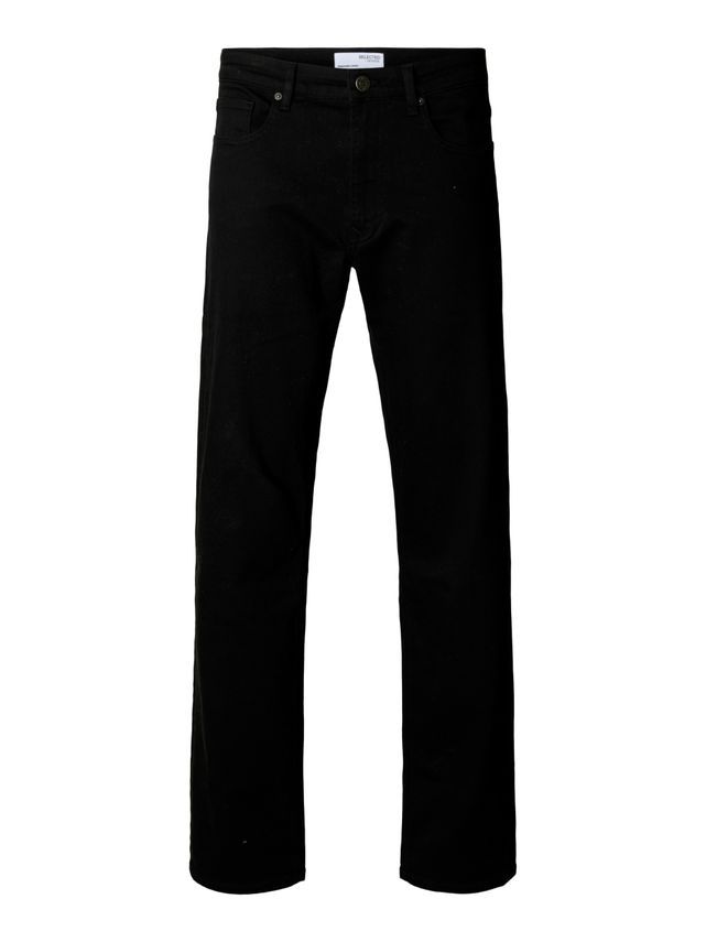 Slh196 Straight Ben Stay Black 600 fra Selected
